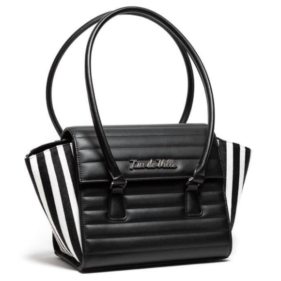 Lux de Ville Handbags - Lux de Ville Striped Romeo Purse